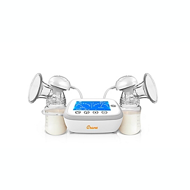 Crane Deluxe Cordless Electric Double Breast Pump in White. View a larger version of this product image.
