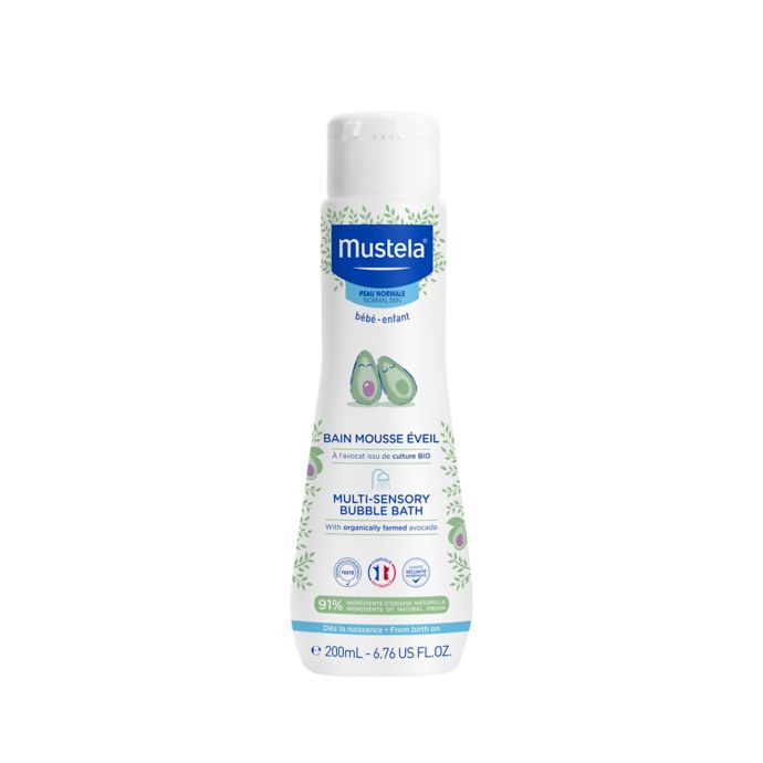 Mustela 6 76 Oz Multi Sensory Bubble Bath For Normal Skin Bed Bath Beyond