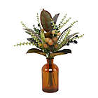 Alternate image 0 for Bee &amp; Willow&trade; 18-Inch Botanical Arrangement in Amber Vase with Berries