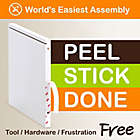 Alternate image 4 for Way Basics Tool-Free Assembly zBoard paperboard Stackable Extra Large Storage Cube in Black