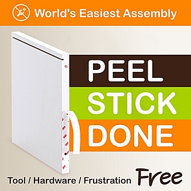 Way Basics Tool-Free Assembly zBoard paperboard Stackable Extra Large Storage Cube in White. View a larger version of this product image.