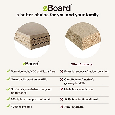 Way Basics Tool-Free Assembly zBoard paperboard Stackable Extra Large Storage Cube in White. View a larger version of this product image.