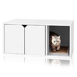 Way Basics Litter Box Cabinet with Scratching Pad
