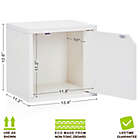 Alternate image 1 for Way Basics Tool-Free Assembly zBoard paperboard Connect Storage Cube with Door in White