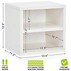 Alternate image 2 for Way Basics Tool-Free Assembly zBoard paperboard Connect Storage Cube with Shelf in White
