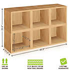 Alternate image 1 for Way Basics Tool-Free Assembly zBoard paperboard Storage Cubes in Natural Wood Grain (Set of 6 Cubes)