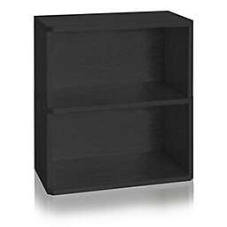 Way Basics Eco 2-Shelf Bookcase in Black