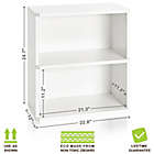 Alternate image 2 for Way Basics Eco 2-Shelf Bookcase in White