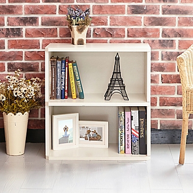 Way Basics Eco 2-Shelf Bookcase in White. View a larger version of this product image.