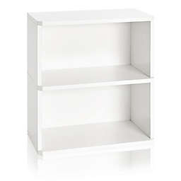 Way Basics Eco 2-Shelf Bookcase in White