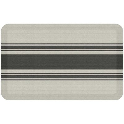 Newlife&reg; by GelPro&reg; Bistro Stripe Kitchen Mat in Onyx