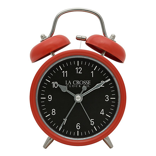 La Crosse Clock Company Twin Bell Alarm, Traditional Alarm Clocks With Bells