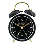 Alternate image 0 for La Crosse Clock Company Twin Bell Alarm Clock in Black/Gold
