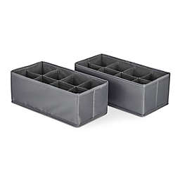 Simply Essential™ Drawer Dividers in Grey (Set of 2)