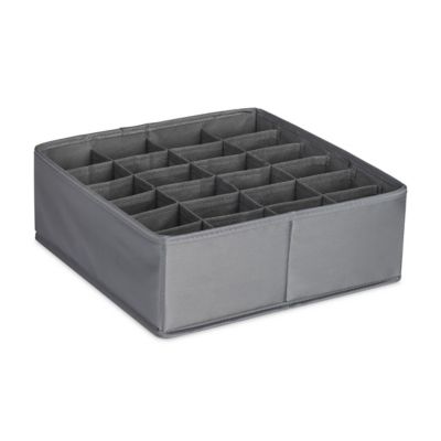 Simply Essential&trade; 24-Compartment Drawer Organizer in Grey