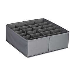 Simply Essential™ 24-Compartment Drawer Organizer in Grey