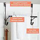 Alternate image 4 for Squared Away&trade; Over-the-Door Towel Bar in Matte Black