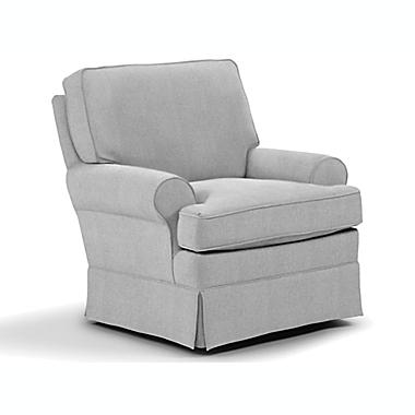 Best Chairs&reg; Quinn Swivel Glider in Dove. View a larger version of this product image.