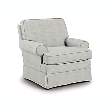 Best Chairs&reg; Quinn Swivel Glider in Cloud Gray. View a larger version of this product image.