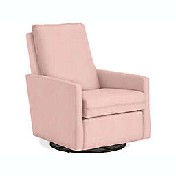 Best Chairs Amelia Swivel Glider in Blush
