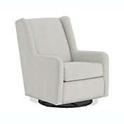 Best Chairs Brianna Swivel Glider in Soft Grey