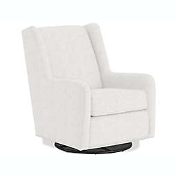 Best Chairs Brianna Swivel Glider in Oyster Pearl