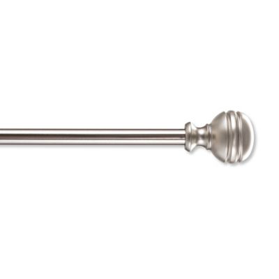 Simply Essential&trade; Orbit Adjustable Single Curtain Rod Set in Brushed Nickel