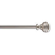 Simply Essential&trade; Orbit 18-36-Inch Adjustable Single Curtain Rod Set in Brushed Nickel