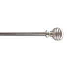 Alternate image 0 for Simply Essential&trade; Orbit 36 to 72-Inch Adjustable Single Curtain Rod Set in Brushed Nickel