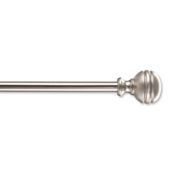 Simply Essential&trade; Orbit 36 to 72-Inch Adjustable Single Curtain Rod Set in Brushed Nickel
