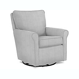Best Chairs Kacey Swivel Glider in Dove
