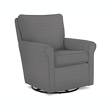 Best Chairs Kacey Swivel Glider in Dove Gunmetal. View a larger version of this product image.