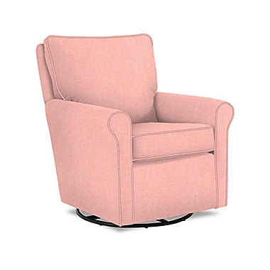 Best Chairs Kacey Swivel Glider in Blush. View a larger version of this product image.