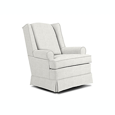 Best Chairs Roni Swivel Glider in Oyster/Pearl. View a larger version of this product image.