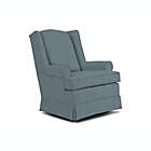 Alternate image 0 for Best Chairs Roni Swivel Glider in Blue Slate