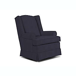Best Chairs Roni Swivel Glider in Navy