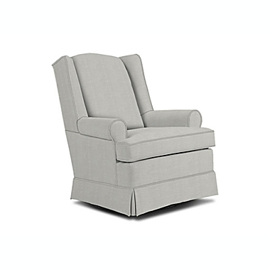 Best Chairs Roni Swivel Glider in Soft Grey. View a larger version of this product image.
