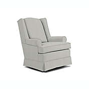 Best Chairs Roni Swivel Glider in Soft Grey