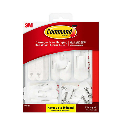 Alternate image 1 for 3M Command Variety Hanging Kit in White (Pack of 19)