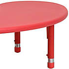 Alternate image 7 for Flash Furniture Half-Moon Activity Table in Red