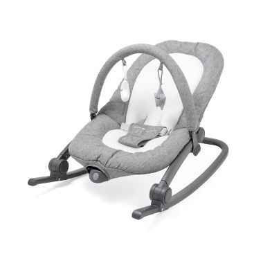 Baby Delight Aura Deluxe Travel Musical Rocker Bouncer In Charcoal Tweed Buybuy Baby