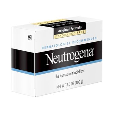 Neutrogena&reg; 3.5 oz. Fragrance Free Transparent Facial Bar Soap. View a larger version of this product image.