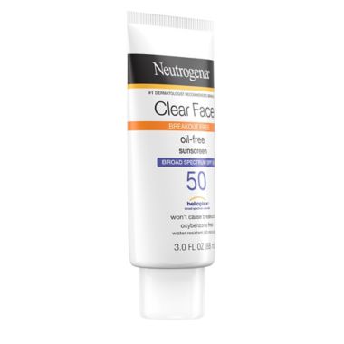 Neutrogena&reg; 3 fl.oz. Clear Face Liquid Lotion Sunscreen SPF 50. View a larger version of this product image.
