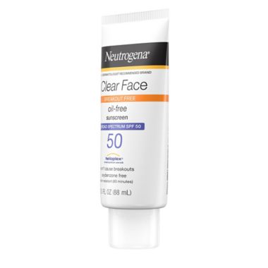 Neutrogena&reg; 3 fl.oz. Clear Face Liquid Lotion Sunscreen SPF 50. View a larger version of this product image.