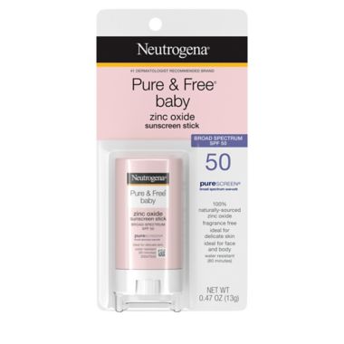 Neutrogena&reg; Pure & Free&reg; .47 oz Baby Sunscreen Stick Broad Spectrum SPF 50. View a larger version of this product image.