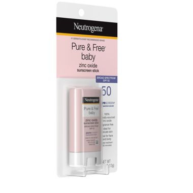 Neutrogena&reg; Pure & Free&reg; .47 oz Baby Sunscreen Stick Broad Spectrum SPF 50. View a larger version of this product image.