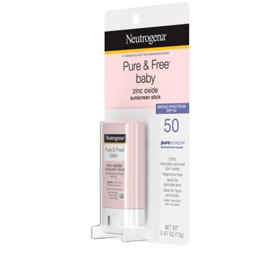 Neutrogena&reg; Pure & Free&reg; .47 oz Baby Sunscreen Stick Broad Spectrum SPF 50. View a larger version of this product image.