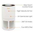 Alternate image 8 for Crane&trade; True HEPA Air Purifier with UVC Light