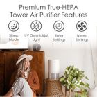 Alternate image 1 for Crane&trade; True HEPA Air Purifier with UVC Light