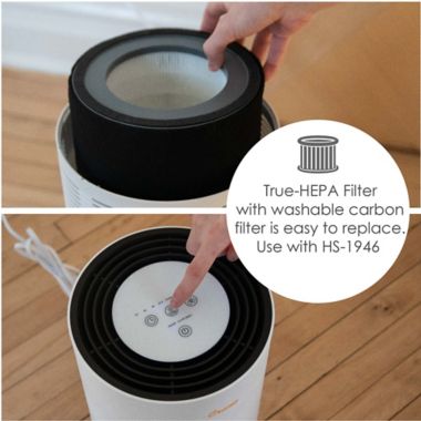 Crane&trade; True HEPA Air Purifier with UVC Light. View a larger version of this product image.